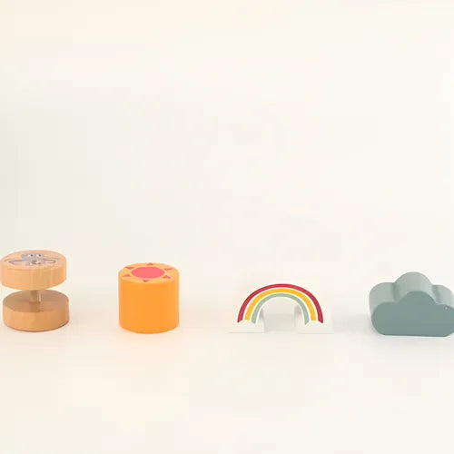 Juguete Cubo Didáctico Simulación De Madera Niños Multicolor