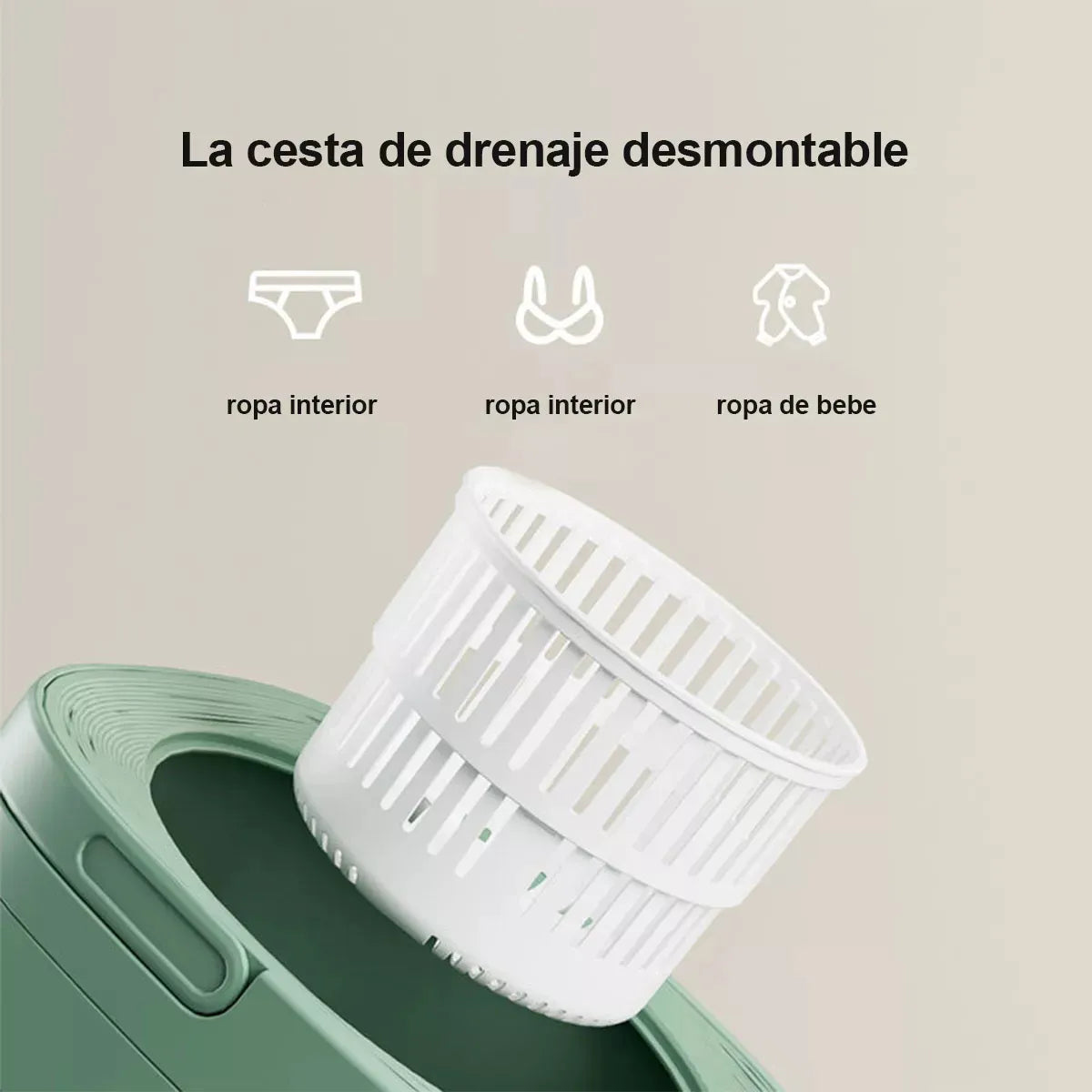 Mini Lavadora Portátil, Lavadora Plegable, Lavadora Compacta