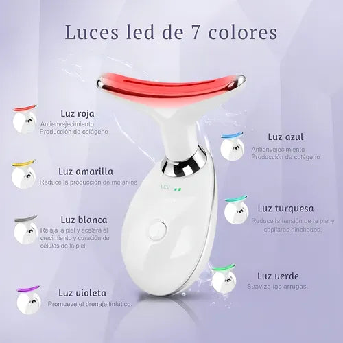 Masajeador Facial Portátil Con Vibración Recargable Mixta Día/noche