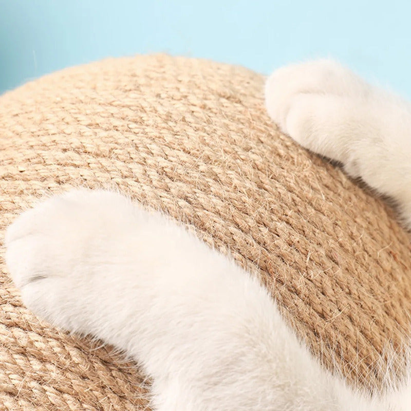 Juguete Rascador Para Gatos Estambre Con Forma De Bola Marrón