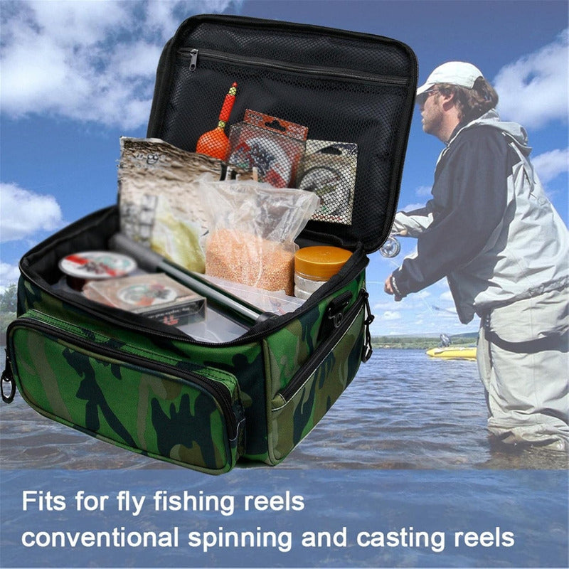 Bolso Amplio Camuflado Para Pesca, Camping Y Caza Resistente