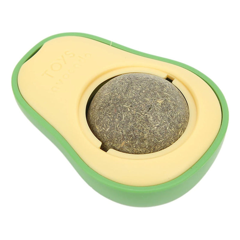 Juguete Para Gatos Interactivo Aguacate Rascador Autogiro Verde