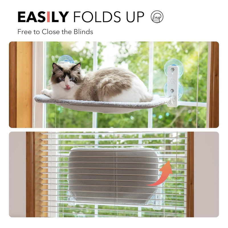 Cama Para Gatos Con Ventos , Plegable, Con Soporte Metálico