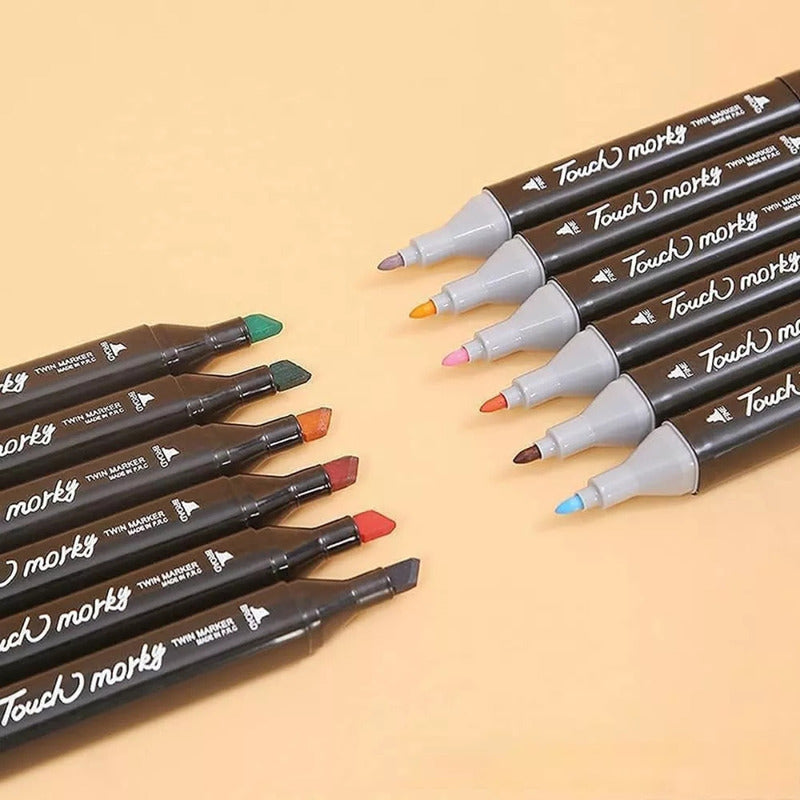 Set De 48 Marcadores A Base De Alcohol Para Dibujo Diseño