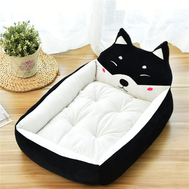 Cama Antiestrés Para Perros Grandes, Medianos Y Chicos Negro