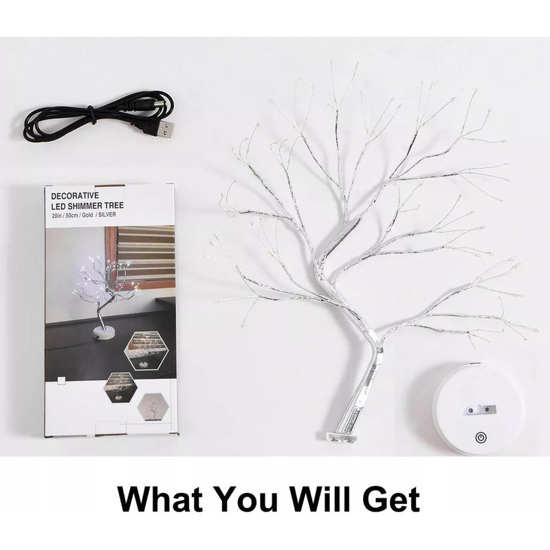 Lampara Arbol Luminoso Decoracion Mesa De Noche