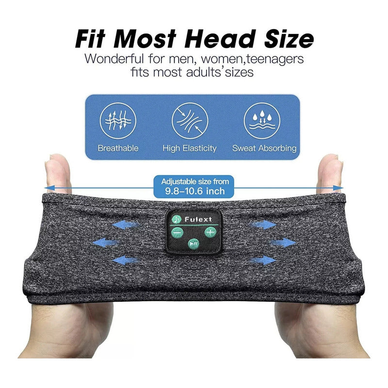 Antifaz Para Dormir Con Bluetooth Y Banda Deportiva 2 En 1