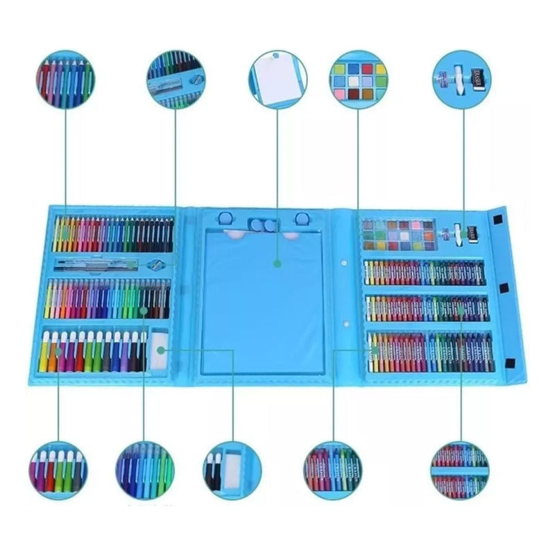 Set Artístico De 208 Crayolas Para Colorear Crayones Colores