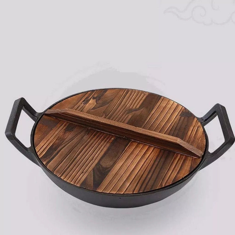 Olla Redonda De Hierro Forjado Puro Artesanal Para Cocina Ho