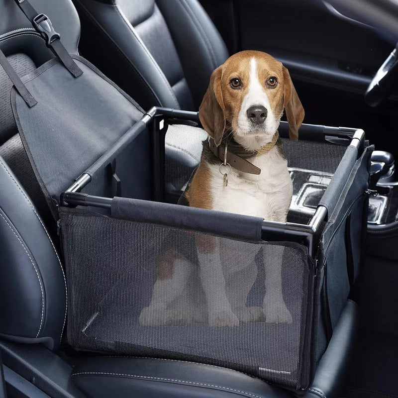 Asiento De Coche Para Mascotas Con Correa De Seguridad