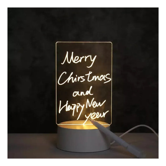 Velador Infantil Led Con Pizarra Mensajes Luminosos Notas