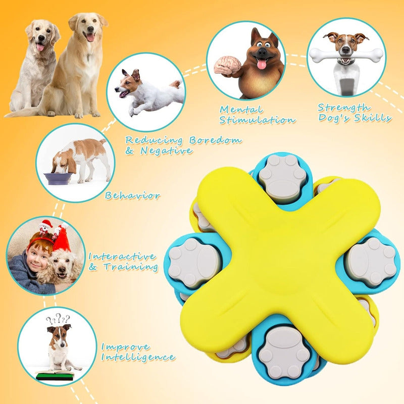 Juguete Rompecabezas Interactivo Para Perros Con Alimento