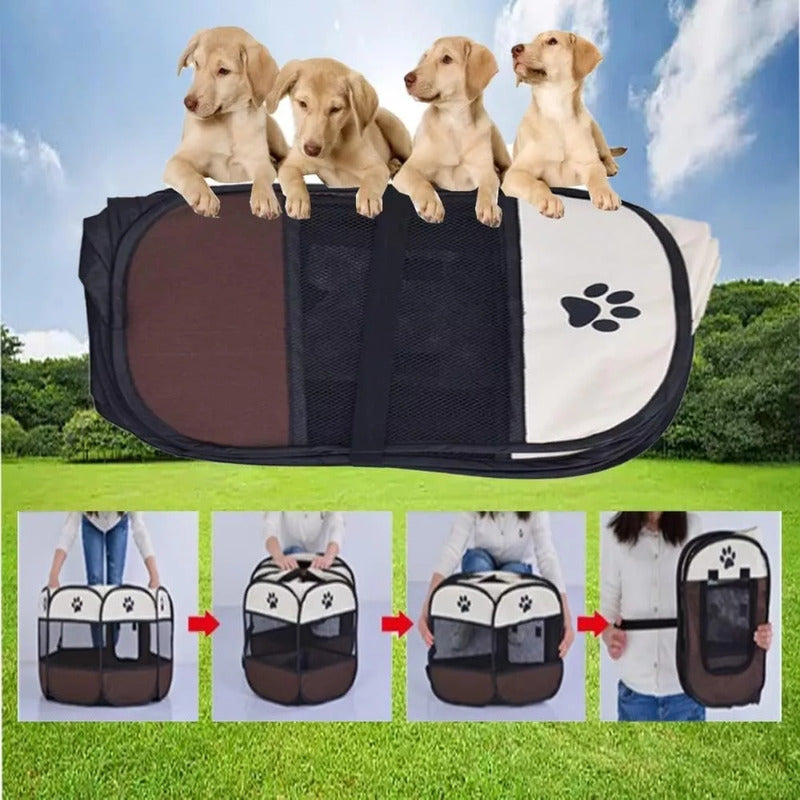 Corralito Casita Para Mascotas Perros Cachorros Gatos Bebes