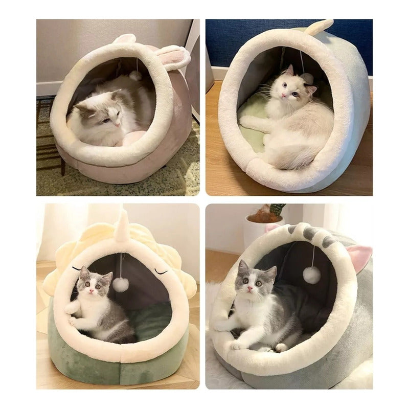 Cama Para Gatos Y Perros Tienda De Campaña Para Mascotas Verde Claro Talle M