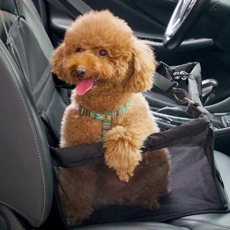 Asiento De Coche Para Mascotas Con Correa De Seguridad
