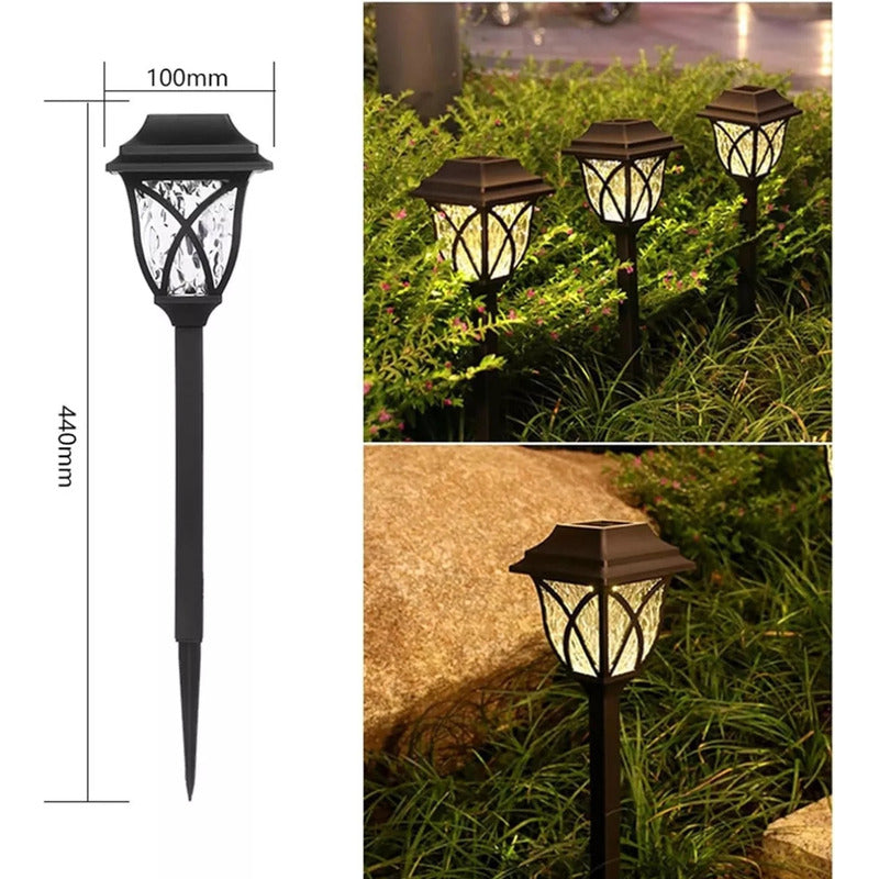 Estaca De Jardín Con Luz Solar Lámpara Exterior Ecológica