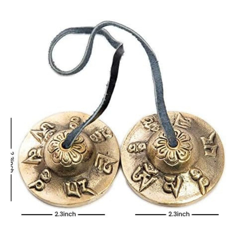 Platillos Campanas De Tingsha Tibetana, Espiritual Y Chakra