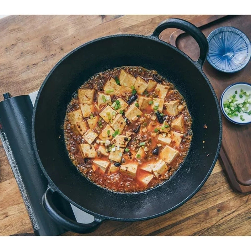 Olla Redonda De Hierro Forjado Puro Artesanal Para Cocina Ho