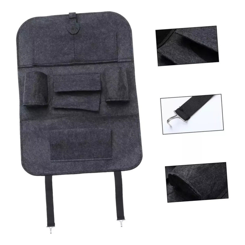 Protector De Asiento Trasero Con Bolsillos Organizadores Aju