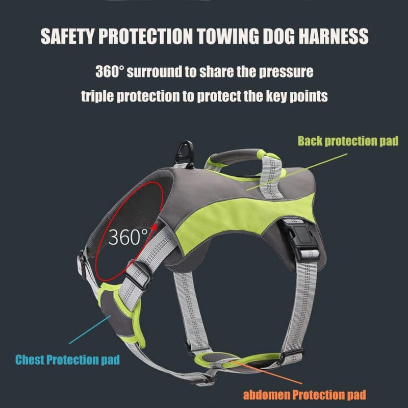 Pechera Anti Tirones Para Perro Pretal Anti Tirones Premium Verde Claro S