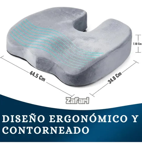 Almohadón Ortopédico Ergonómico Con Gel Frío Para Silla