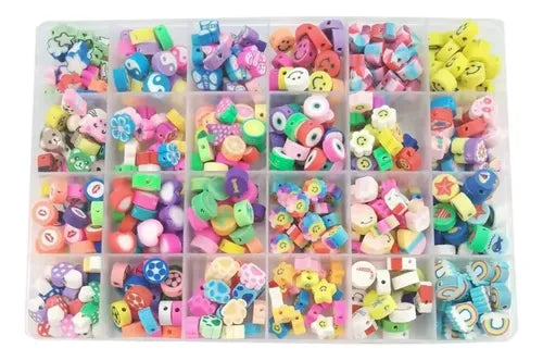 Kit Diy Con 480 Cuentas De Arcilla Para Hacer Pulseras