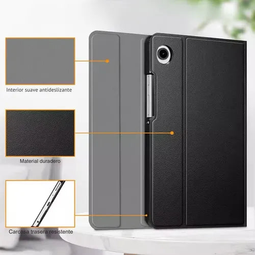 Funda Teclado Desmontable Para Samsung Galaxy Tab A9 8,7'' Negro