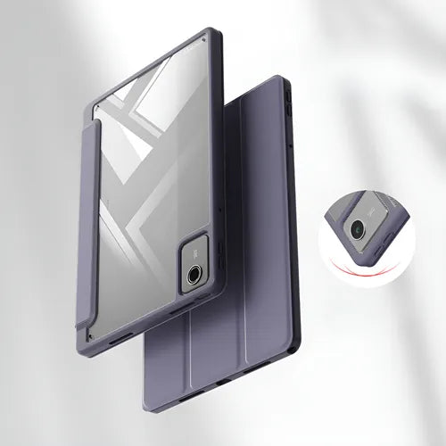 Funda Transparente Triple Para Lenovo Tab M11 Lavanda