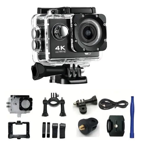 Cámara 4k Deportiva Sumergible Portátil Wifi Estilo Gopro