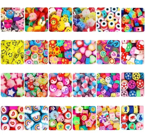 Kit Diy Con 480 Cuentas De Arcilla Para Hacer Pulseras