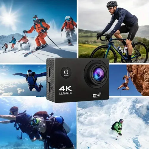Cámara 4k Deportiva Sumergible Portátil Wifi Estilo Gopro