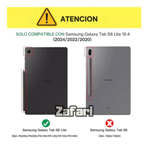 Funda Para Galaxy Tab S6 Lite De 10.4 Pulgadas Magnética