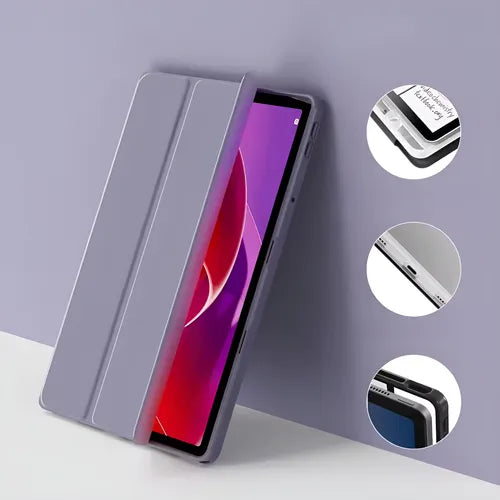 Funda Transparente Triple Para Lenovo Tab M11 Lavanda