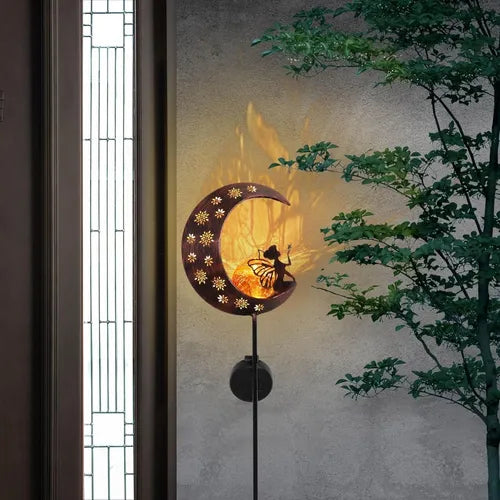 Decoración Solar Jardín Estaca Ángel Hada Luz Mágica Patio
