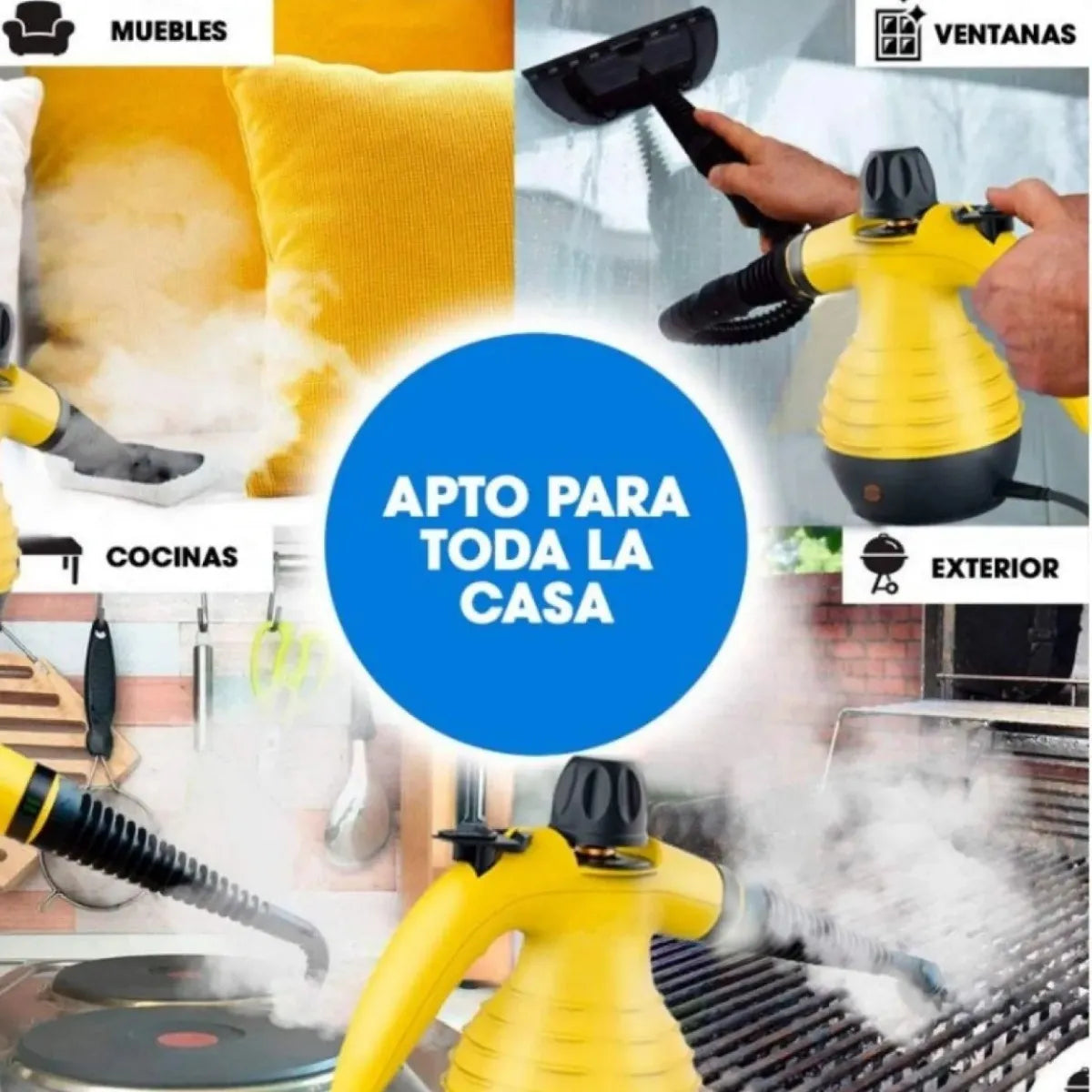 Maquina De Limpieza A Vapor Vaporera Profesional Limpiadora