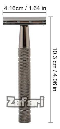 Afeitadora Clásica Barbero +10 Cuchillas Acero Inoxidable