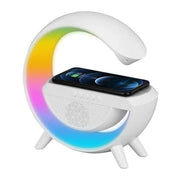 Lampara Veladora G Luz Rgb Parlante Cargador 3 en 1