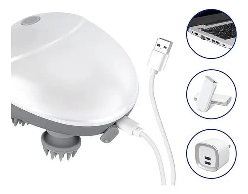 Masajeador Corporal Cabeza Hombro Pie Eléctrico Recargable
