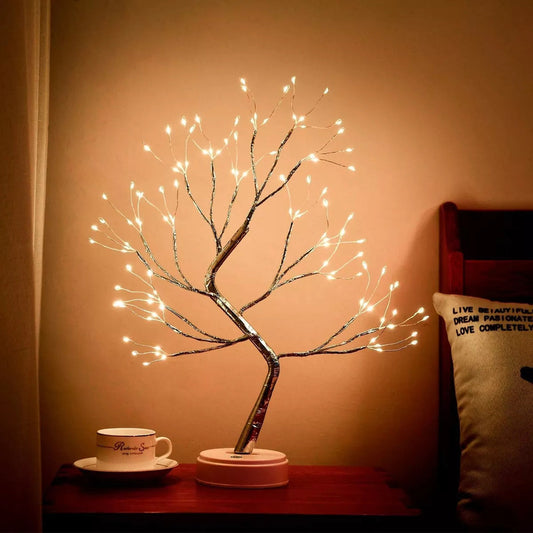 Lampara Arbol Luminoso Decoracion Mesa De Noche