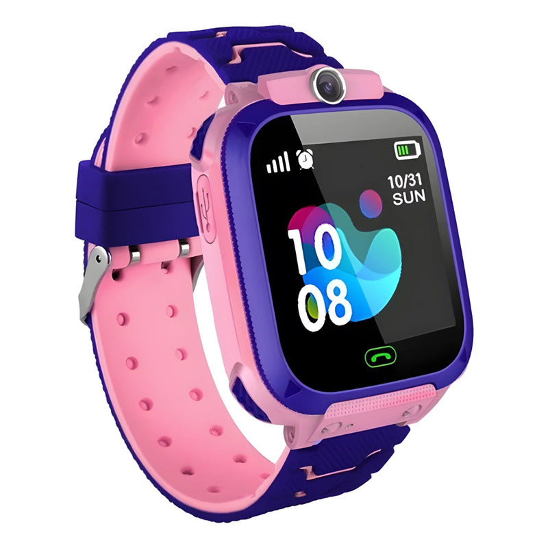 Reloj Smart Watch Niños, Reloj Gps, Reloj Inteligente Cámara Rosa Rosa Rosa