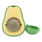 Juguete Para Gatos Interactivo Aguacate Rascador Autogiro Verde