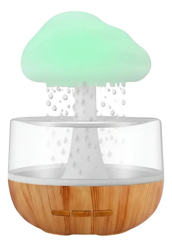 Humificador De Aire Para Descanso Lluvia Forma Hongo Verde Claro (foto 1)