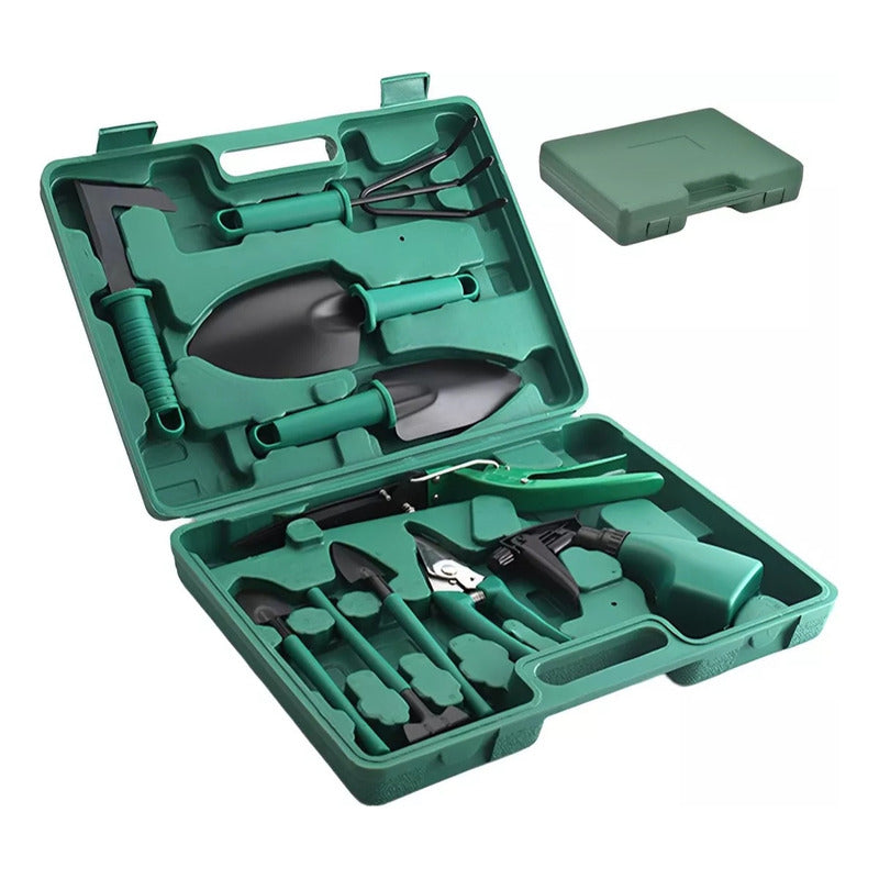 Kit De Jardinería/huerta Set Herramientas Con Maletin 11 Pcs