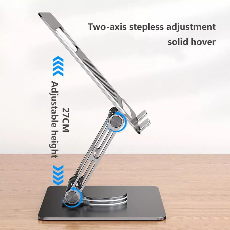 Soporte Portátil Para Laptop Ergonómico, Plegable Y Base 360