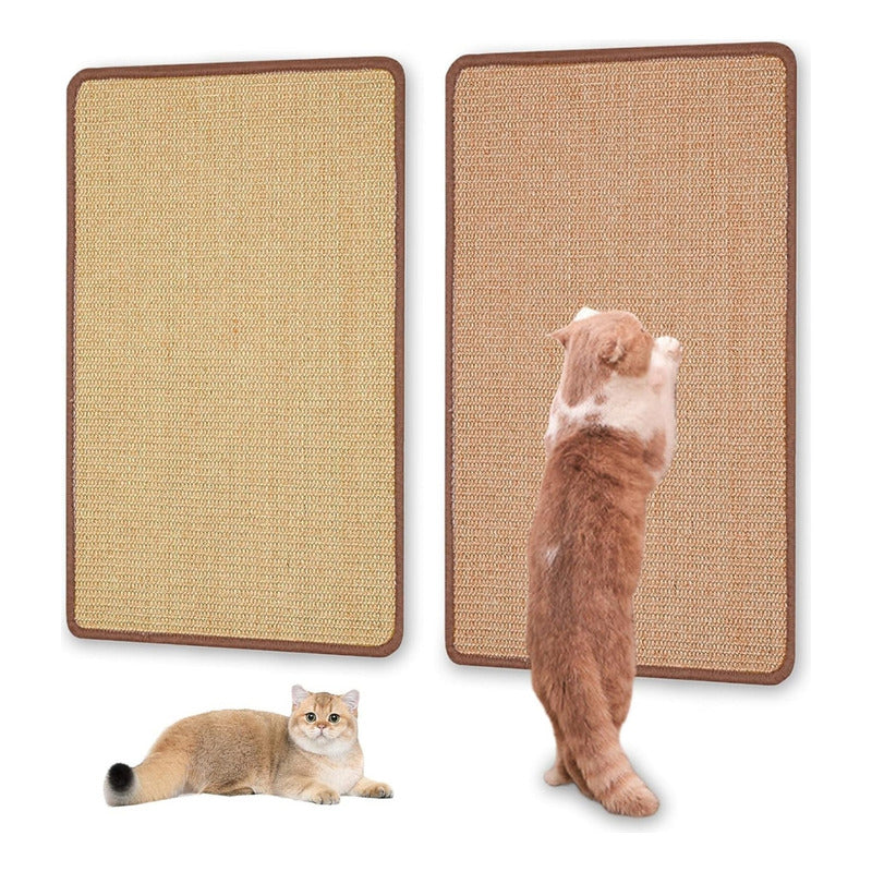 Rascador Para Gatos, Alfombrilla Rascable Para Gatos Marrón