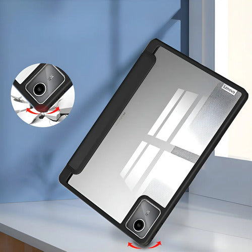 Funda Transparente Para Lenovo Tab M11 11  Con Ranura Lápiz Negro (foto 3)
