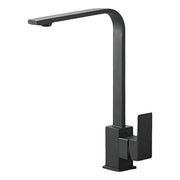 Grifo De Cocina Giratorio 100% Acero Inoxidable Negro