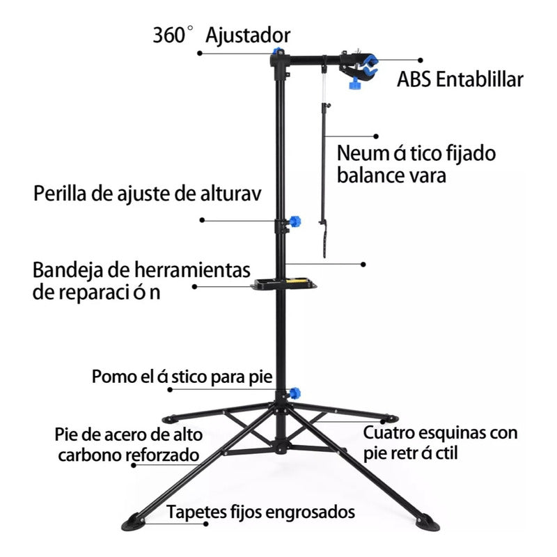 Soporte Para Reparación De Bicicleta Mtb Y Ruta, Firme