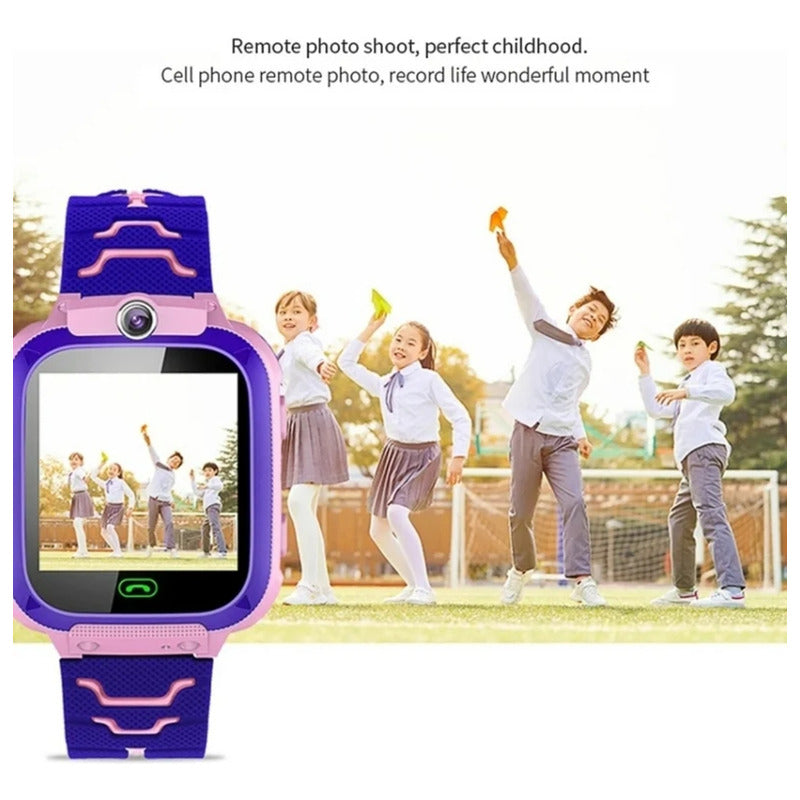 Reloj Smart Watch Niños, Reloj Gps, Reloj Inteligente Cámara Rosa Rosa Rosa