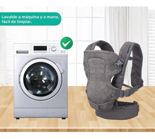Mochila Portabebé Ergonómico Confortable 4 Posiciones Silla (foto 5)